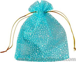 Bolsas decorativas de organza para bodas favores nevados