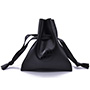 Super Soft Leather Drawstring Pouch with Debossed Logo