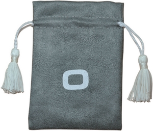 Printed Suede Drawstring Bags Boutique Accessory Pouches with Tassels