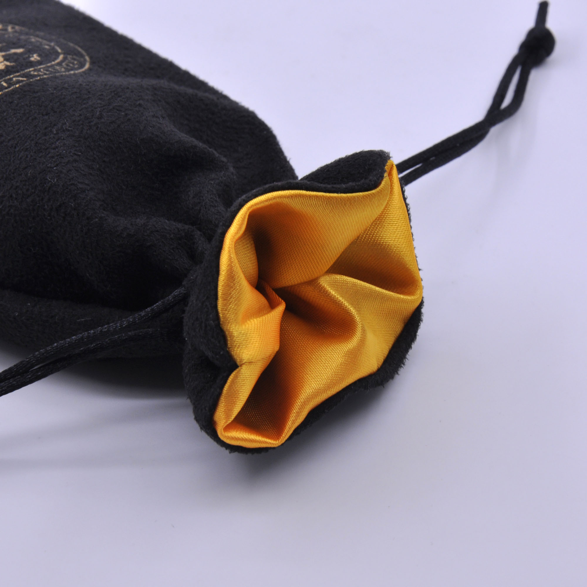 Suede Jewelry Pouch with Satin Lining