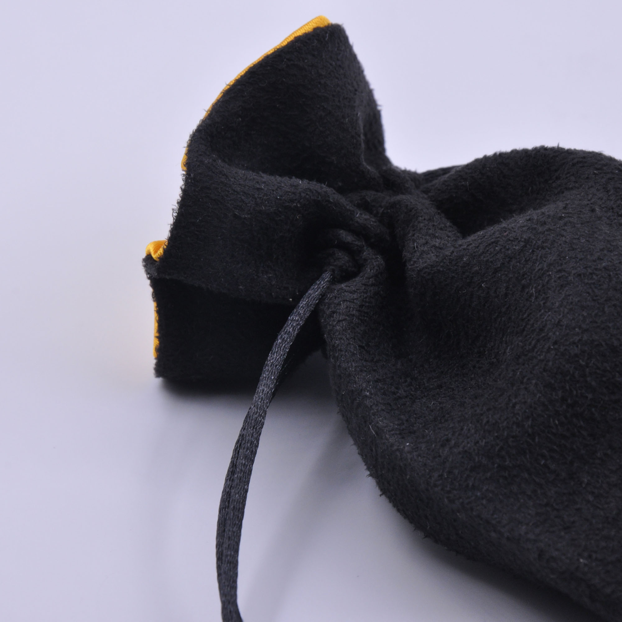 Suede Jewelry Pouch with Satin Lining