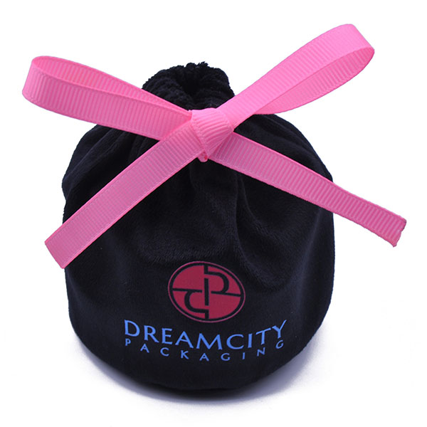 Super Soft Silk Velvet Pouch for Perfume Bottle with Round Bottom