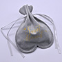 Super Soft Wedding Favor Bag Heart Shaped Silk Velvet Pouch