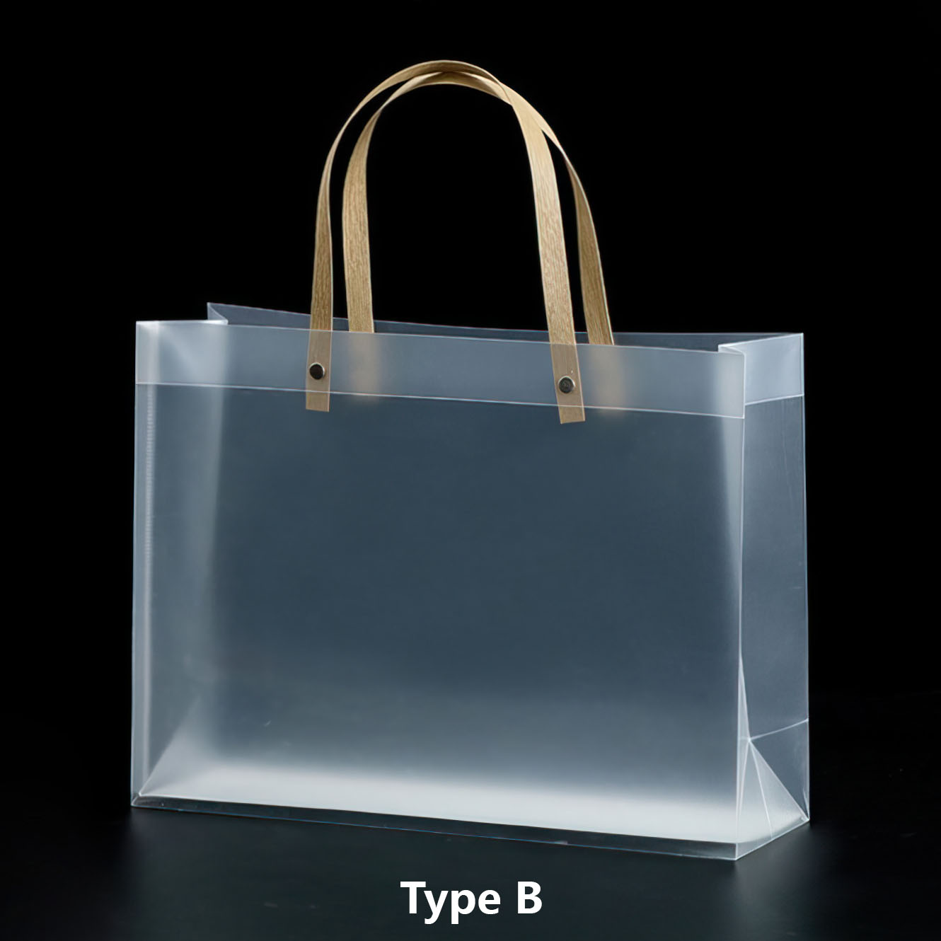 Translucent PP Carry Gift Bags with Rope Handle Wholesale, Type B