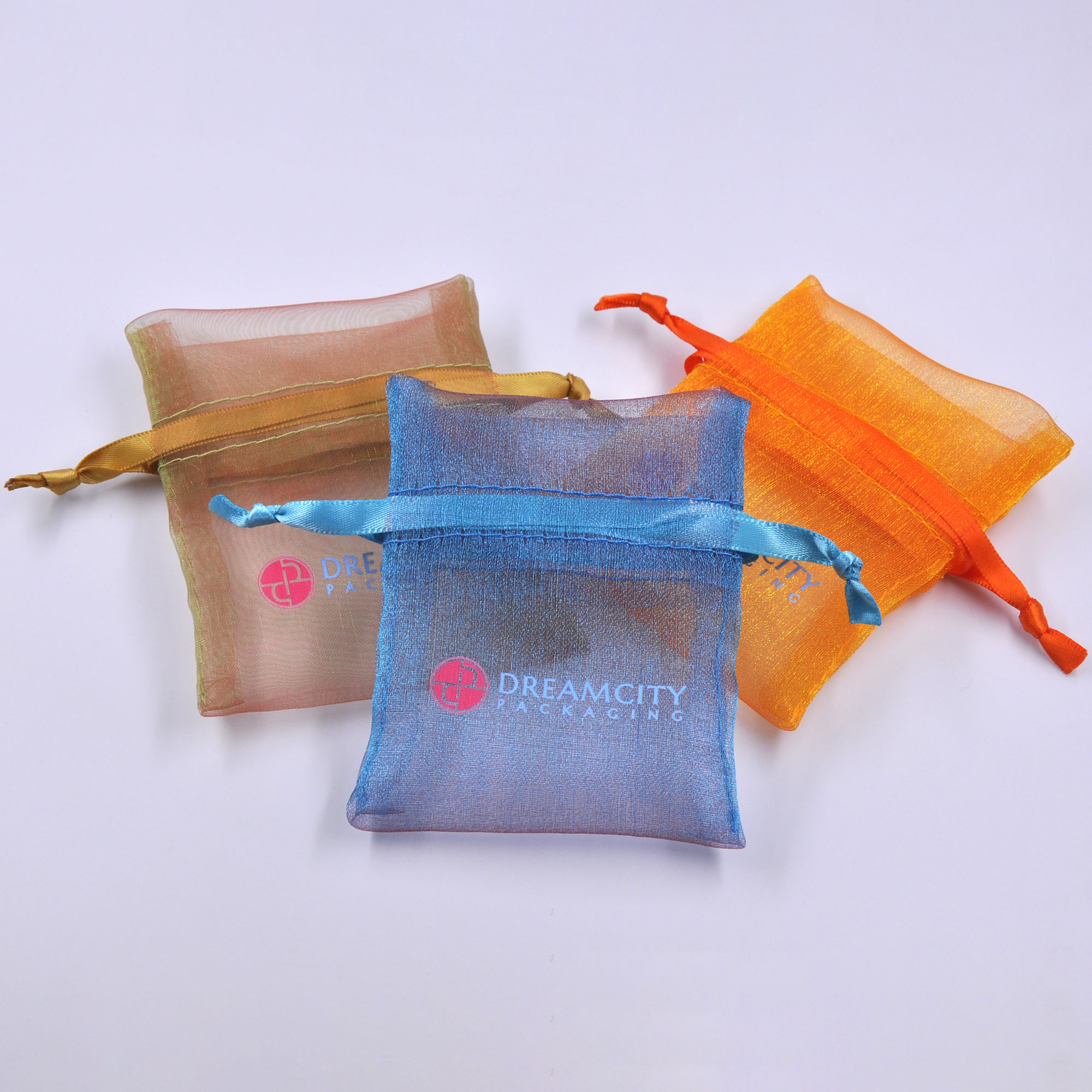 Two Tone Organza Gift Pouch with Custom Logo