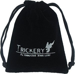 Personalized Velvet Jewelry Bags with Hot-stamped Silver Foil Logo