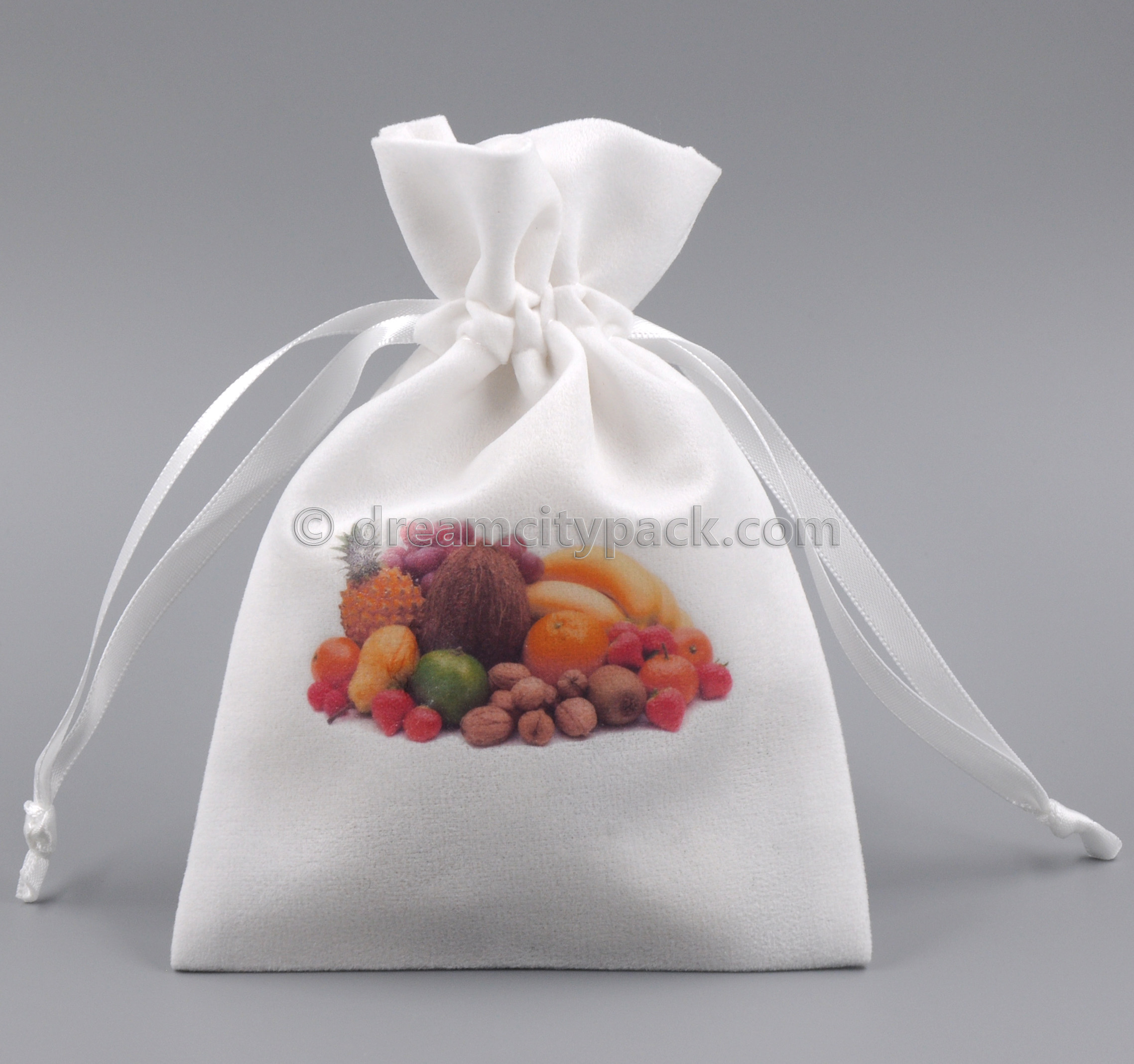 Velvet Storage Bags Makeup Pouches with Custom Multicolored Logo