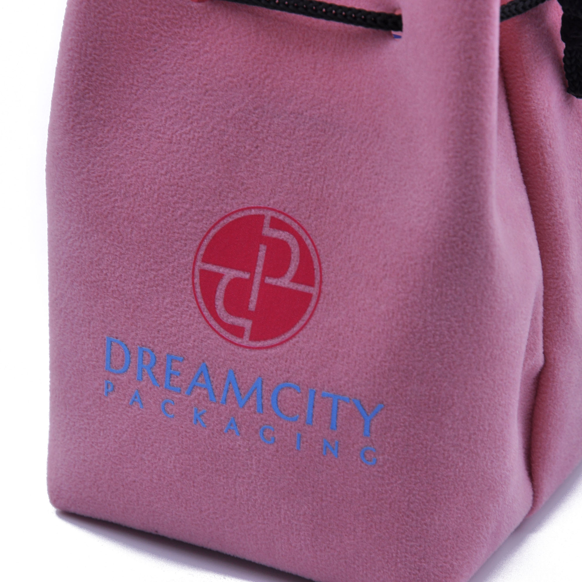 Sacos de veludo personalizados para jóias com fundo quadrado e cordão
