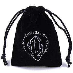 Personalized Velvet Jewelry Bags with Hot-stamped Silver Foil Logo