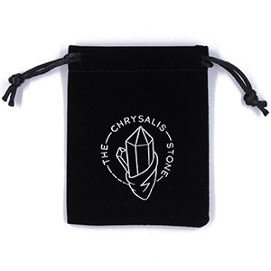 Personalized Velvet Jewelry Bags with Hot-stamped Silver Foil Logo