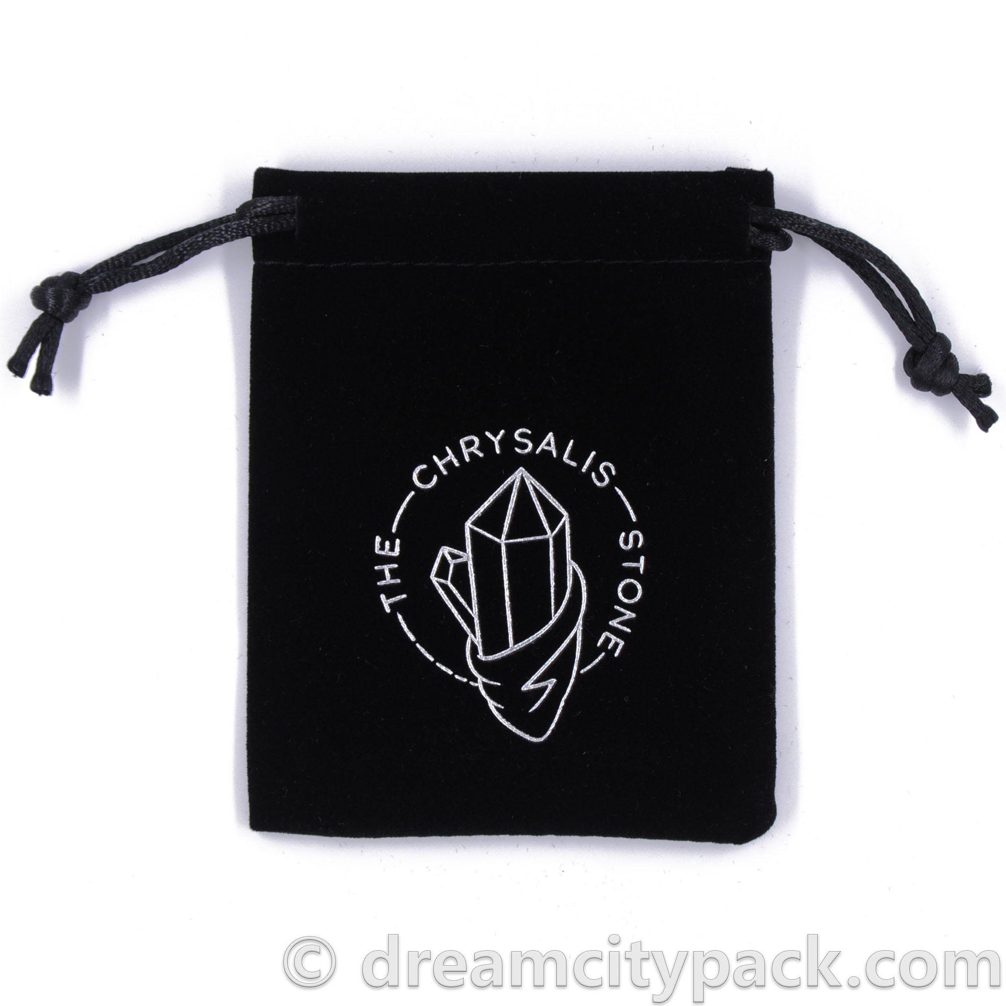 Personalized Velvet Jewelry Bags with Hot-stamped Silver Foil Logo