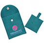 Bolsas para joyería de terciopelo con botón a presión y logotipo personalizado, con almohadilla de inserción.