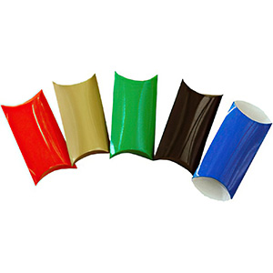 Customizable Paper Pillow Box Wholesale with Glossy Finish
