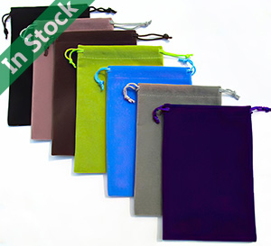 Wholesale Velvet Drawstring Bags Jewelry Pouches in Stock