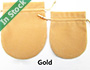 Wholesale Velvet Bags Drawstring Jewelry Pouches with Round Bottom in Stock, Gold