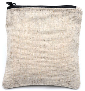 Small Linen Zipper Pouch