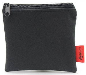 Microfiber Leather Zipper Pouch with Custom Label